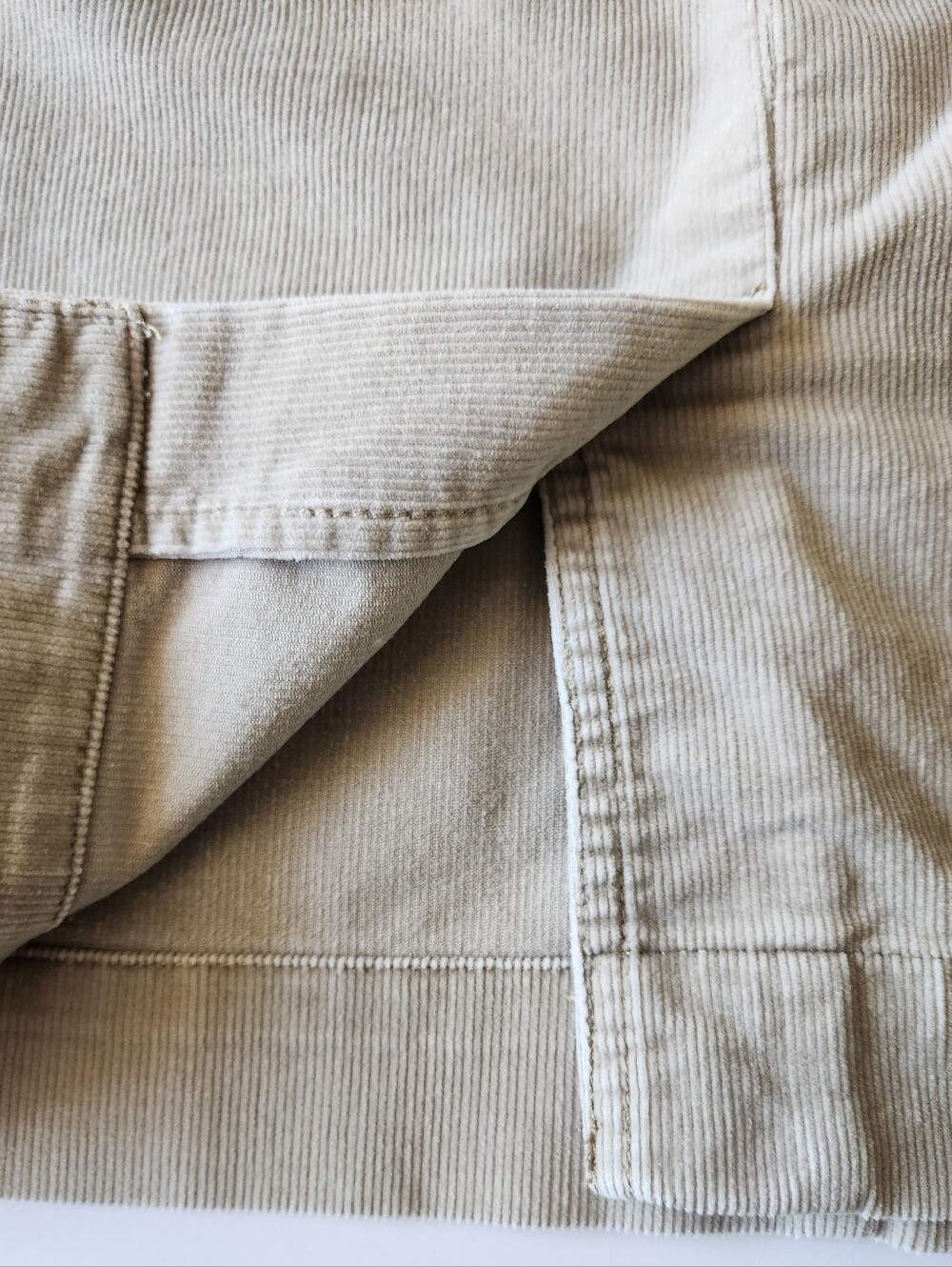 Eddie Bauer Cordaroy Tan Skirt Suze 8 - Picture 8 of 8